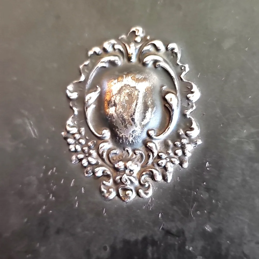 Victorian Art Nouveau Beveled Hand Mirror